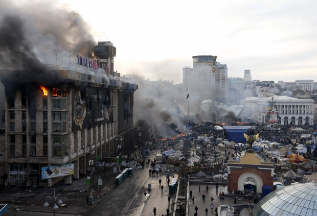 Криваве протистояння на Майдані Незалежності. Відео онлайн-трансляція