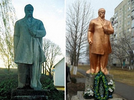 Боротьба за пам'ятник триває: міського голову Новодністровська просять не чинити спротиву і віддати Шевченка