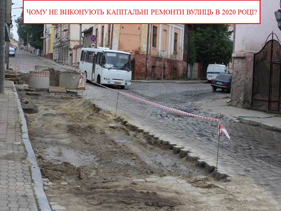У Чернівцях не підписано жодного договору на капітальний ремонт вулиць в місті 
