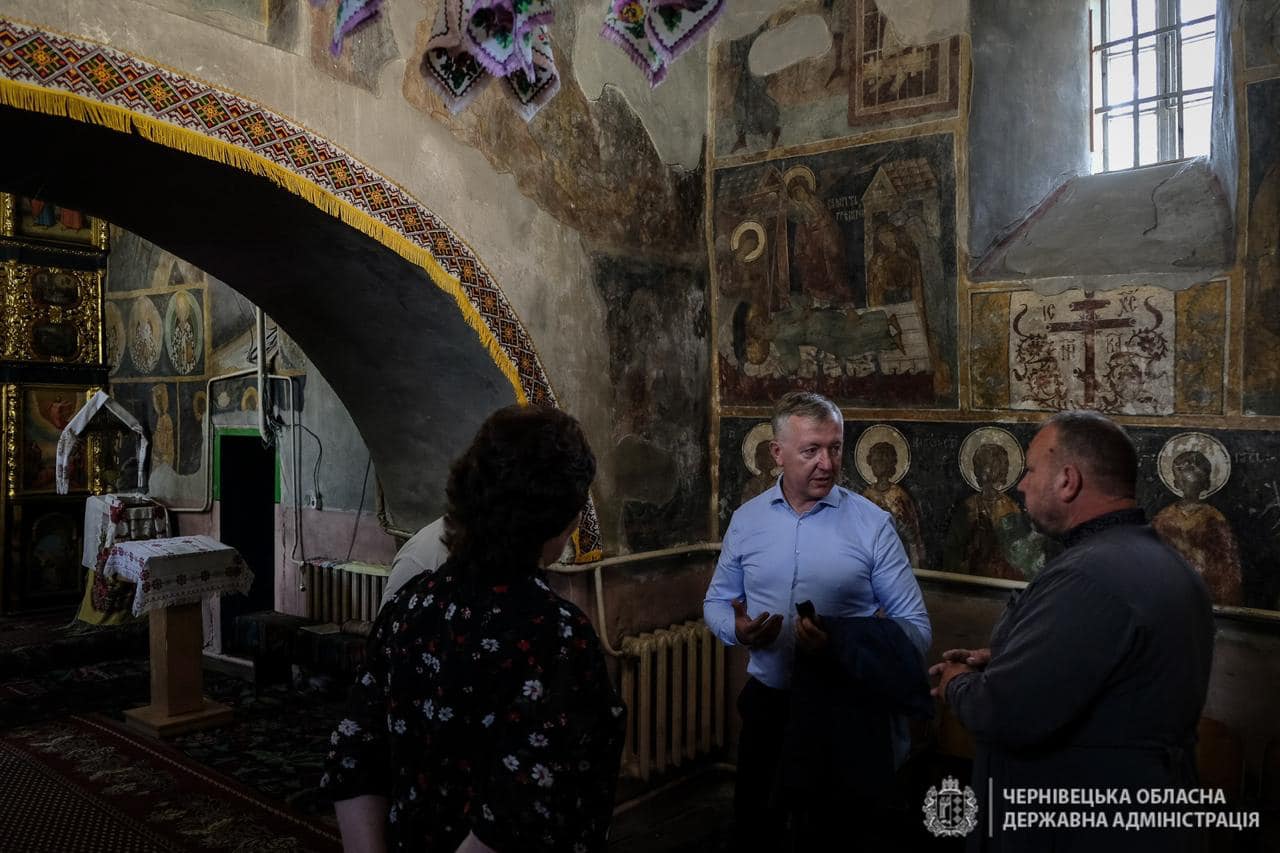 Осачук проситиме Уряд профінансувати реставрацію церкви Вознесіння у Лужанах у рамках програми Президента «100 культурних об’єктів» 
