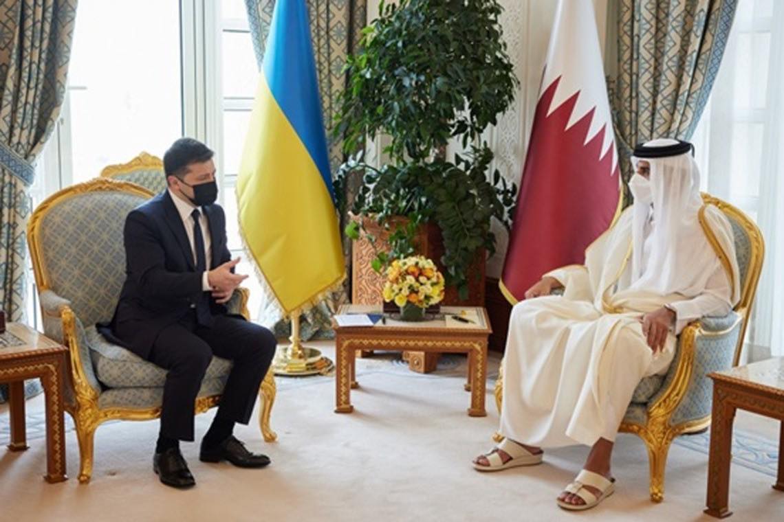 Президент Зеленський запросив катарські компанії до проєктів 'Великого будівництва'
