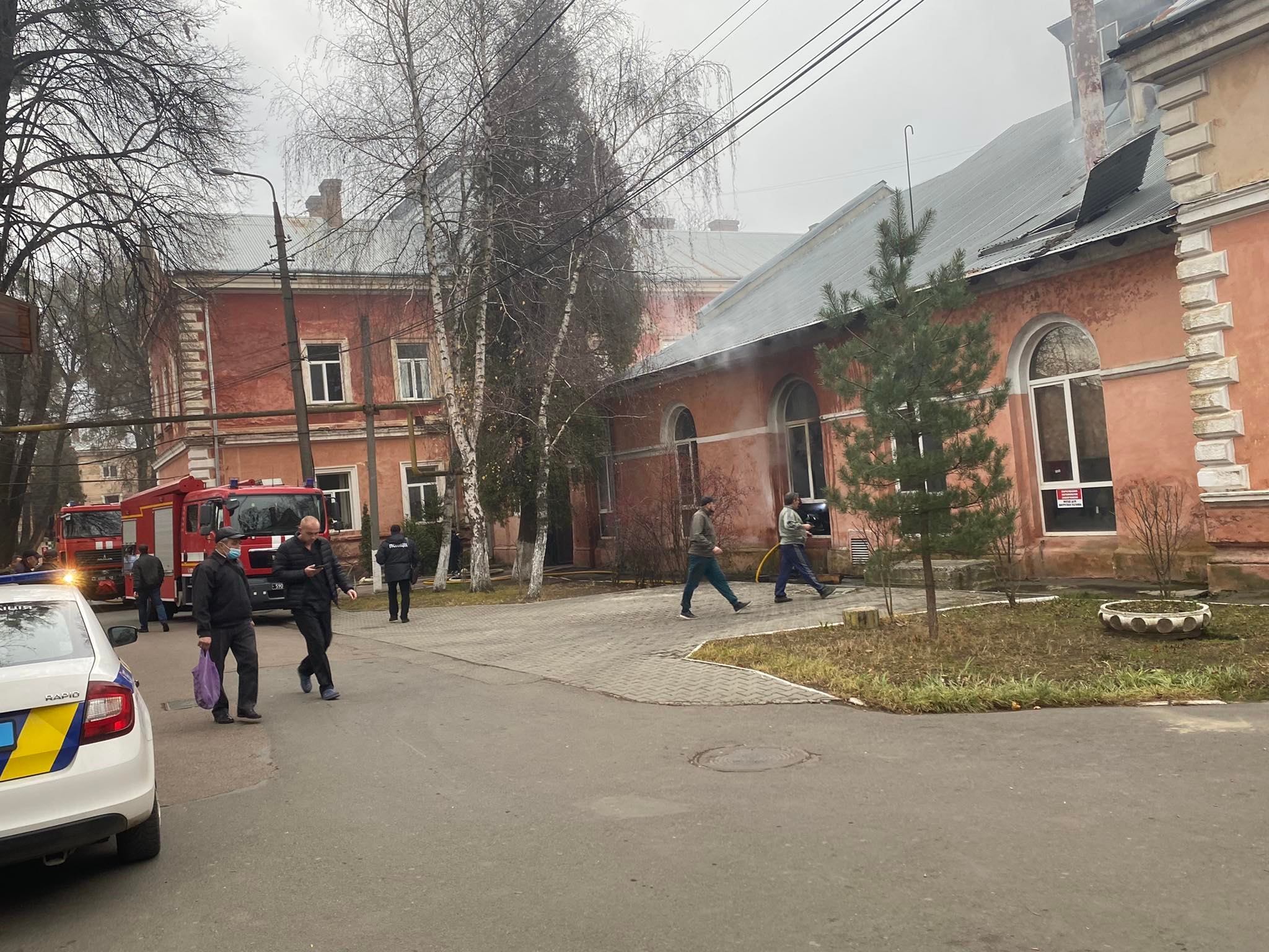 В котельні Чернівецької обласної лікарні пожежа