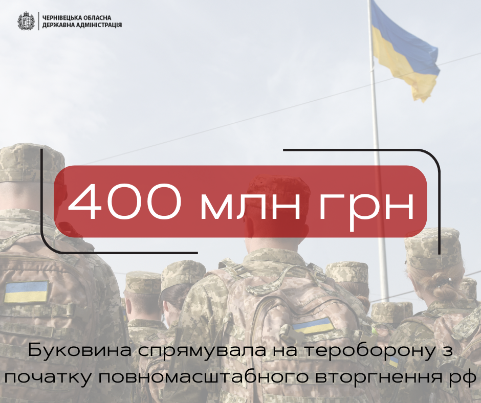 Руслан Запаранюк: 'Буковина вже спрямувала на тероборону 400 млн грн і збільшуватиме підтримку заради нашої перемоги!'