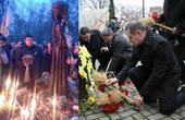Максим Бурбак, якого Георгій Галиць хотів сьогодні бачити у Чернівцях,  у Києві молився за жертв Голодомору
