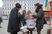 Буковинці провели «борщову» акцію у Відні на підтримку Євромайдану у Києві
