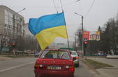Чернівчани вітали учасників автопробігу на підтримку полоненої Надії Савченко 