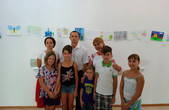 В чернівецькому «УКРОПі» влаштували виставку для малих художників