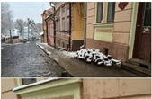 Відреставрований за 180 тисяч фасад житлового будинку у Чернівцях вже встигли зіпсувати