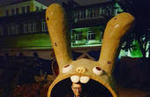 Буковинець Арсеній Яценюк розсмішив мережу, сфотографувавшись на лавочці у вигляді кролика (фото)
