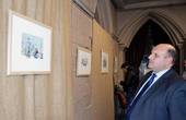 Іван Мунтян відвідав виставку художника Степана Запорожана, якою розпочався рік акварельного живопису у Чернівцях