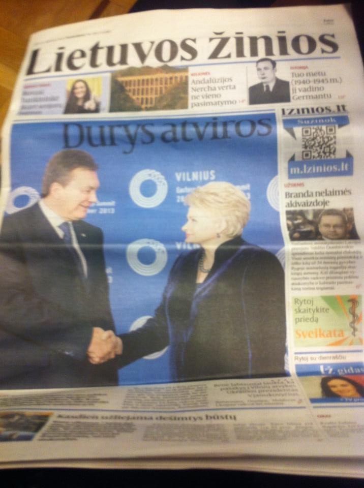 Двері - відкриті: головна газета Литви (ексклюзив від BukNews)