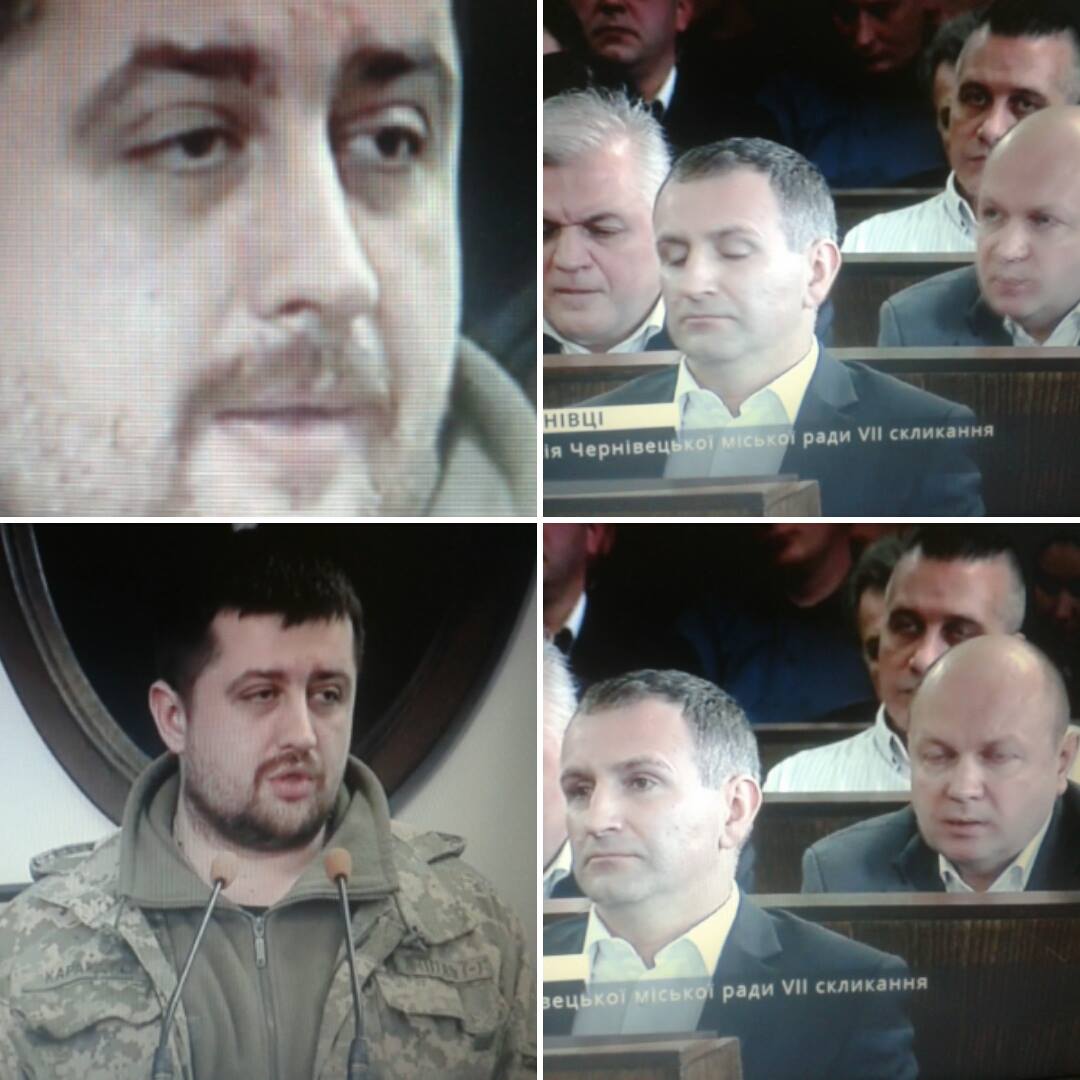 «Ми приходитимемо на засідання до того часу, доки депутати не почнуть працювали», - військовий на сесії Чернівецької міськради 