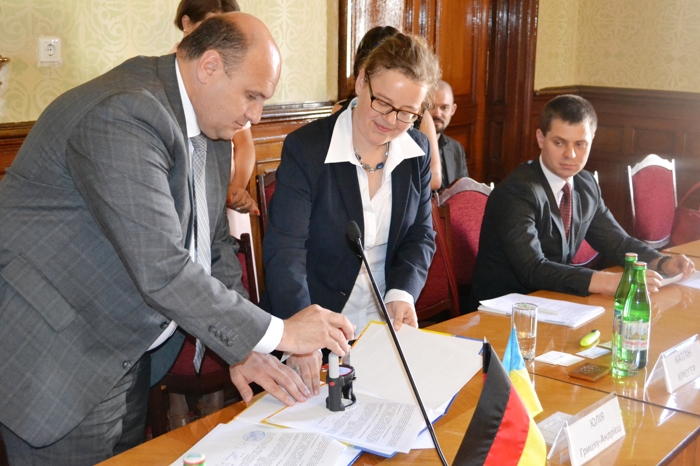Іван Мунтян підписав проектну угоду з представниками Німецького товариства міжнародного співробітництва GIZ  