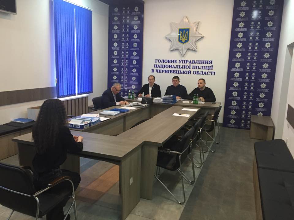 У Чернівцях відбулося чергове засідання поліцейської комісії Головного управління Національної поліції в Чернівецькій області