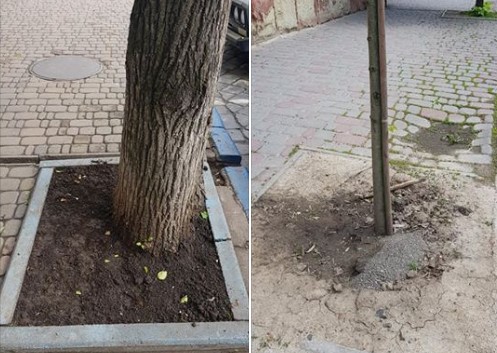 “Такий футбол нам не потрібно”:  елементи благоустрою на чернівецьких тротуарах в жахливому стані 
