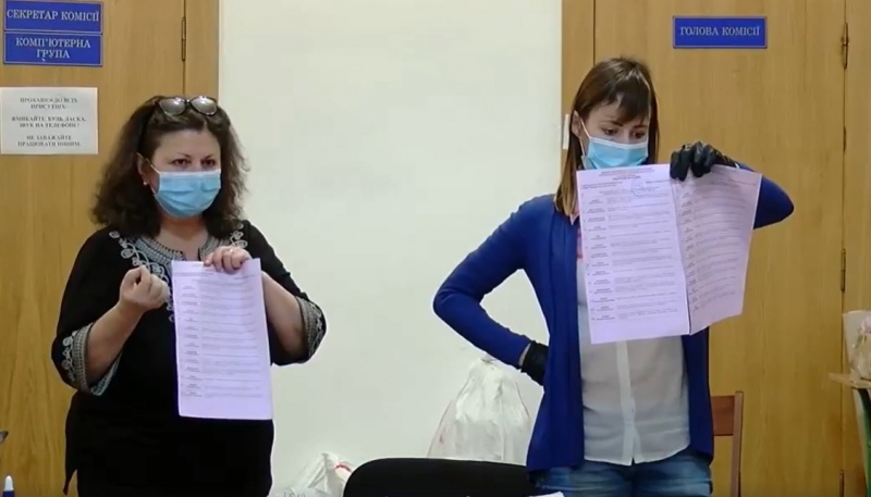 Десять із двадцять однієї: під час перерахунку голосів за 'Рідне місто' у Коровії піддали сумніву тільки один бюлетень 