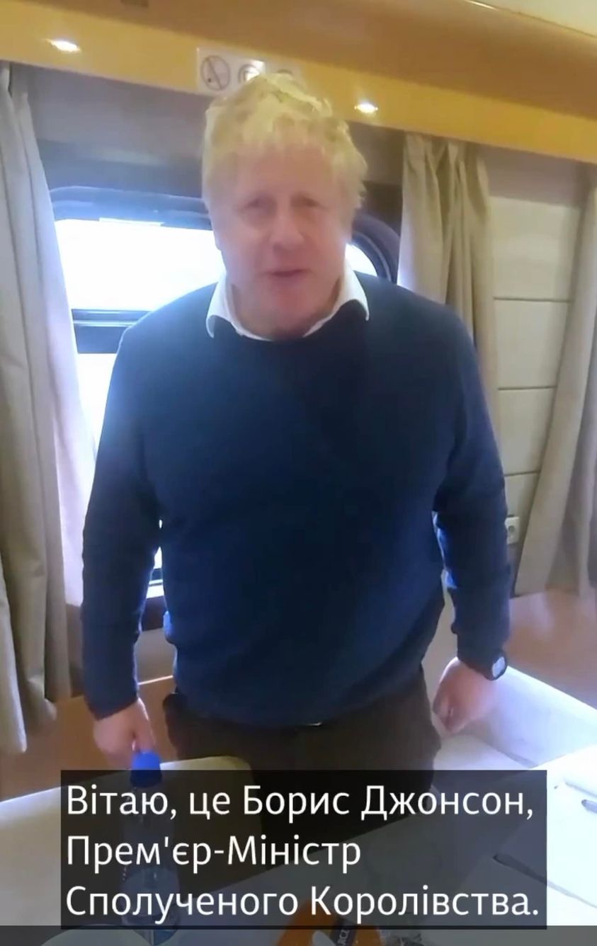 Борис Джонсон проїхав потягом на знак поваги і вдячності українським залізничникам!