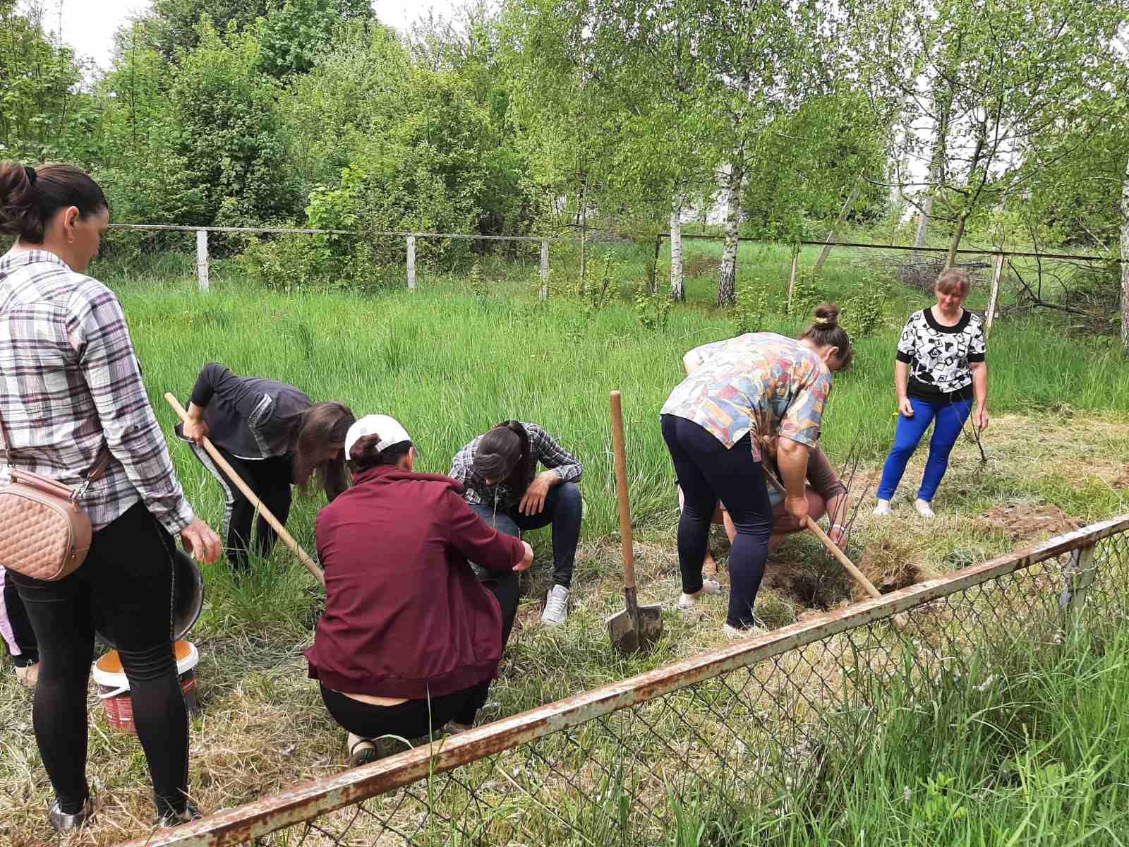 Біля музею славетної буковинки Ганни Дущак у селі Тисовець переселенці і місцеві мешканці заклали новий 'Сад єднання'