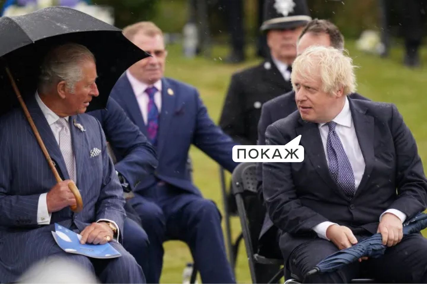 Під час візиту до Оттави принц Чарльз отримав у подарунок марку «Русскій воєнний корабль, іді…!»