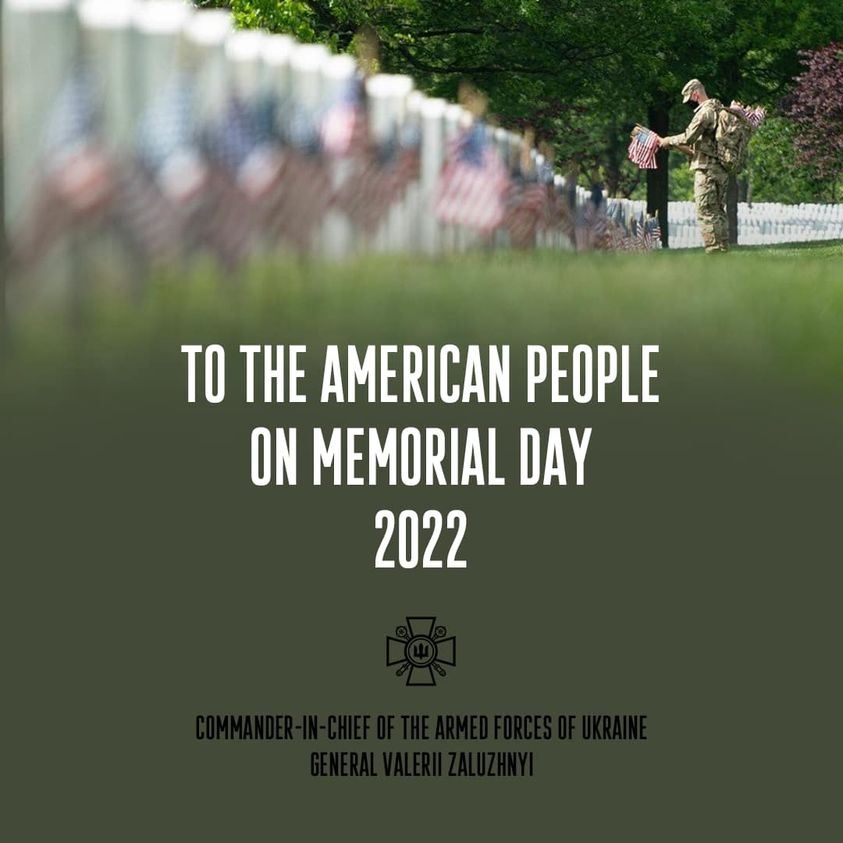 Вдячні вашим військовим за допомогу у боротьбі за нашу свободу: Головнокомандувач Збройних Сил України Залужний звернувся до американців