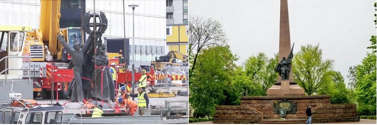 На смітник історії. У Гельсінкі за п’ять хвилин демонтували пам’ятник радянської пропаганди, а у Чернівцях хизуються папірцем на шостому місяці повномасштабної війни 
