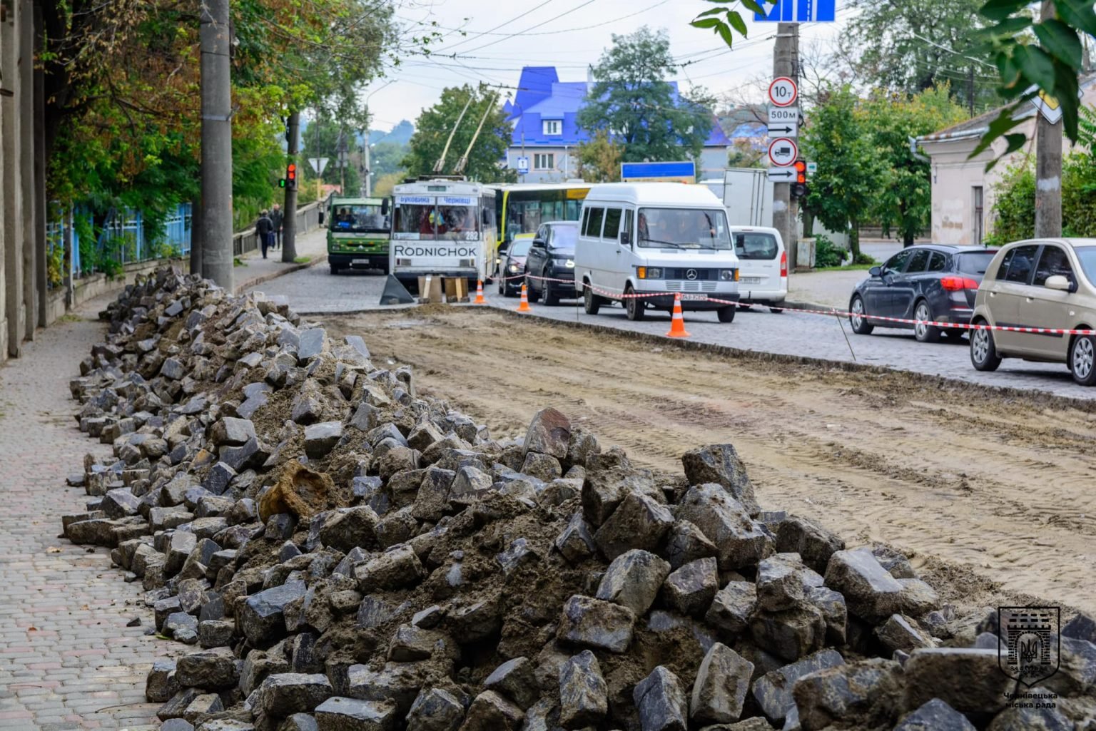У Клічука заперечують, що закупили бруківку для мощення Гагаріна за завищеною ціною