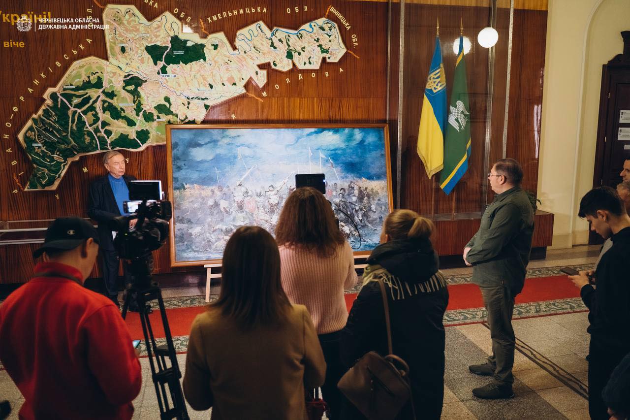 У 'будинку з левами' розмістять картину про битву, в якій Острозький із союзниками розгромив московське військо