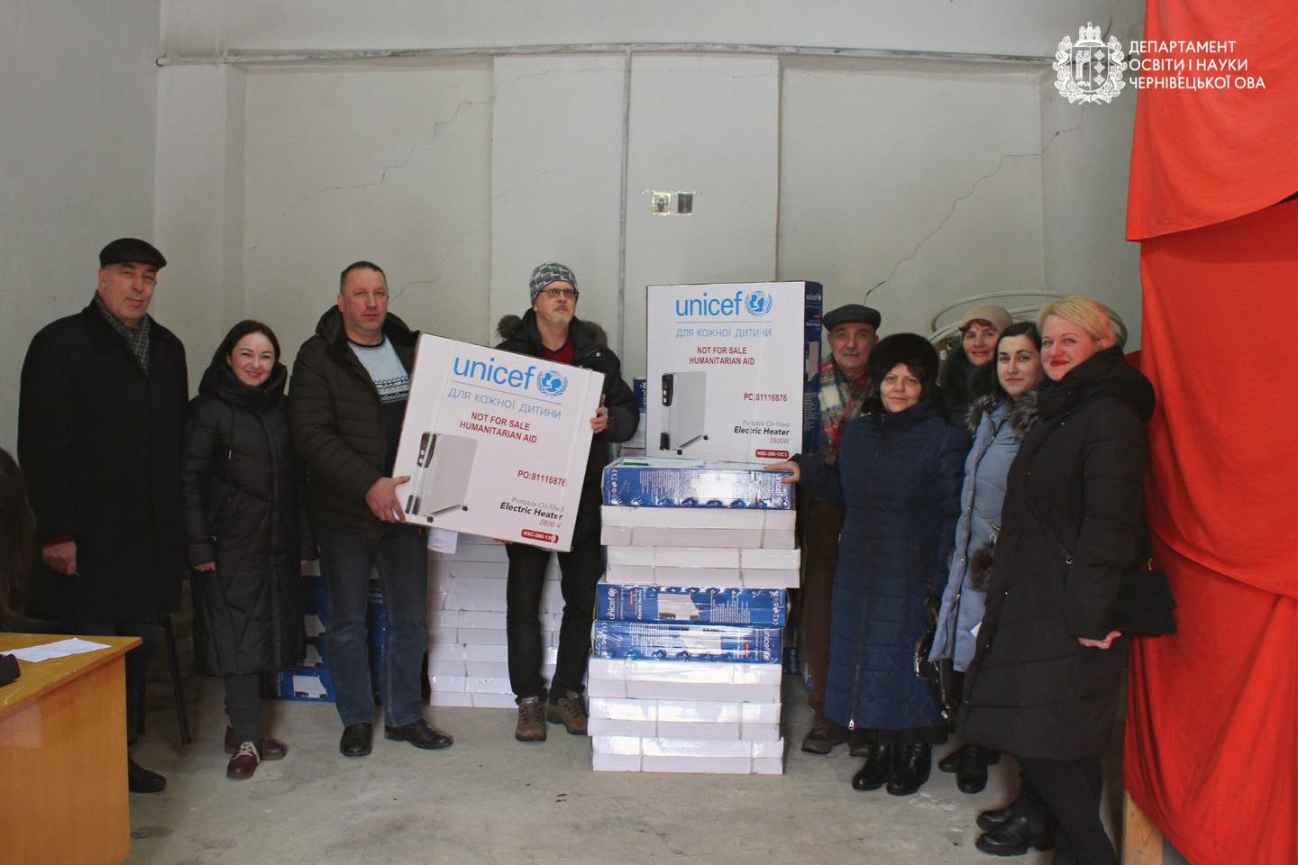 Дитячий фонд ООН подарував буковинським школам і дитсадкам 100 обігрівачів, а у Чернівцях на їх закупівлю витратили 2 мільйона людських грошей  