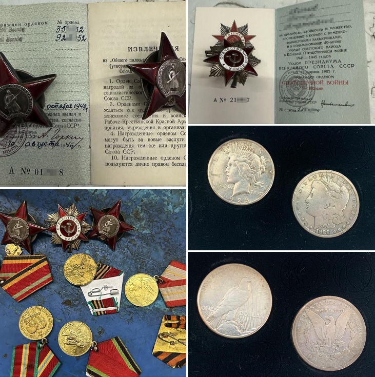 Колекція нагород Другої світової та старовинні долари США: через 'Порубне' та 'Красноїльськ' намагалися вивезти культурні цінності до Румунії 