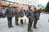 Новобранці, які служитимуть у другій стрілецькій роті в Чернівцях, урочисто склали військову присягу