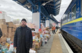 До Києва прибув поїзд із Чернівців із гуманітарною допомогою від Румунської Православної Церкви 