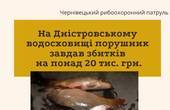 У Чернівецькій області вилучений у браконьєра на моторці улов риби передали на потреби Збройних сил України