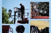 На Центральну площу повернули відреставровані ліхтарі 