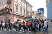 Бунт підприємців у Чернівцях утворив кілометрові затори на дорогах міста